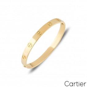 Cartier Yellow Gold Plain Love Bracelet Size 17 B6035517 Cartier Yellow Gold Plain Love Bracelet Size 17 B6035517
